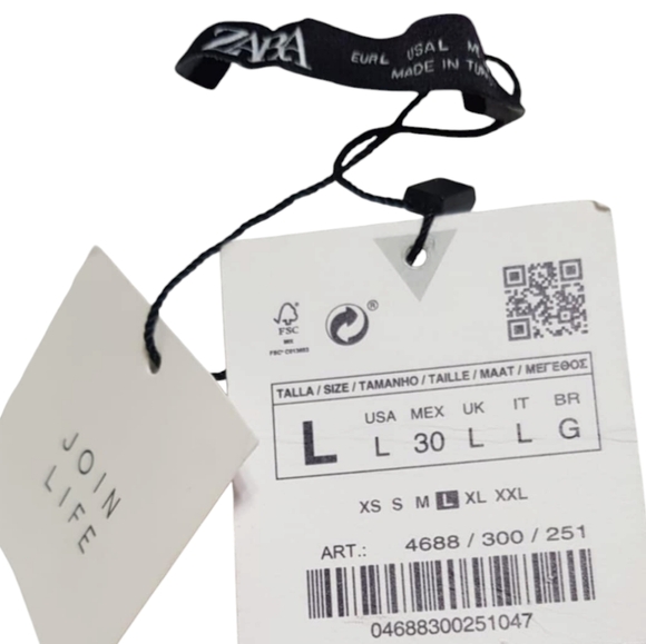 Zara White Linen Dress - Picture 3 of 3